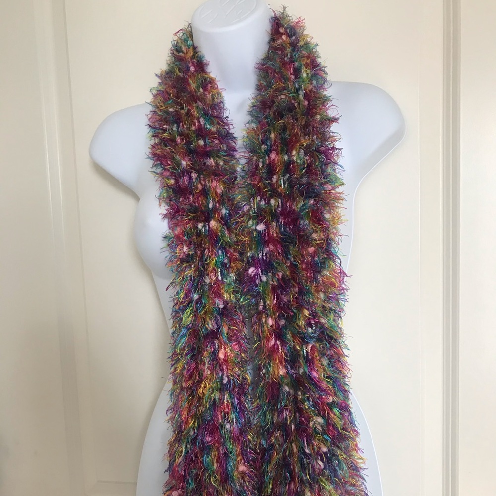 Multicolored Fluffy scarf